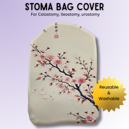 Cherry Blossom Stoma Bag Cover