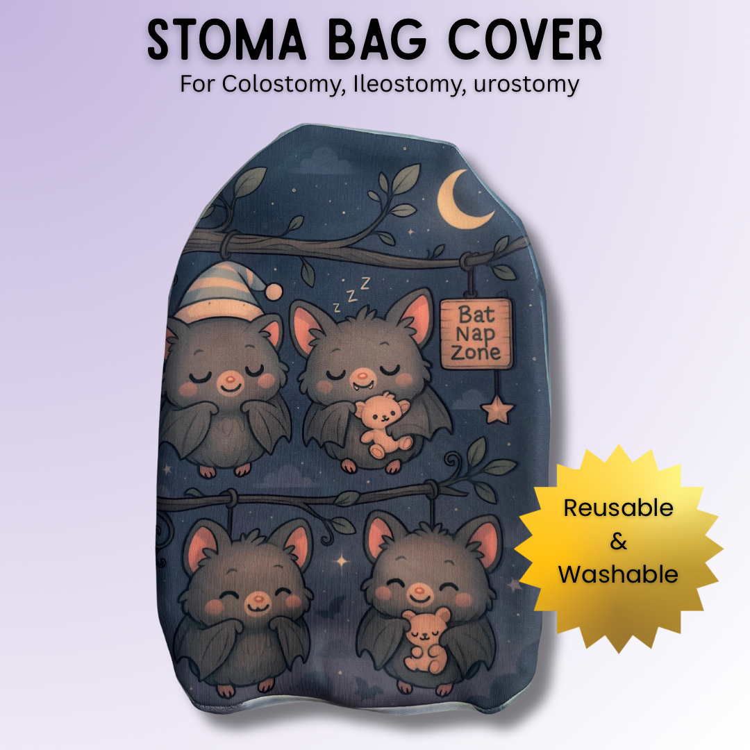 Sleepy Bats Stoma Bag Cover