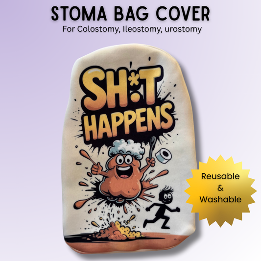 Sh*t Happens Stoma Bag Cover | Funny Ostomy Cover