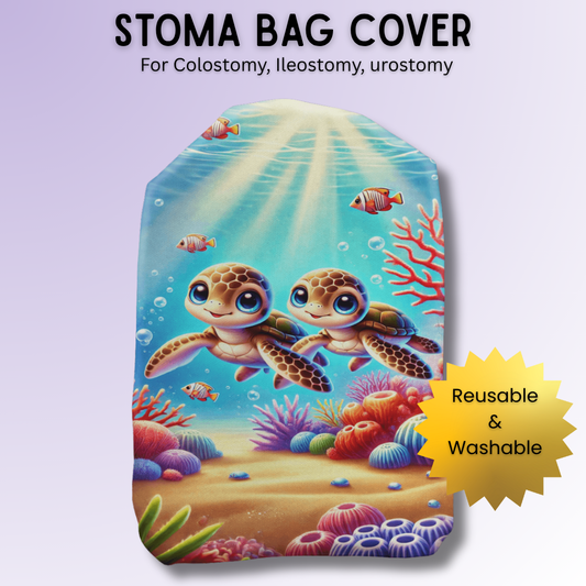 Double Trouble Turtles Stoma Bag Cover