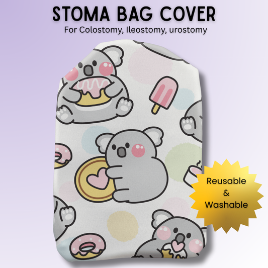 Blushing Koalas Stoma Bag Cover