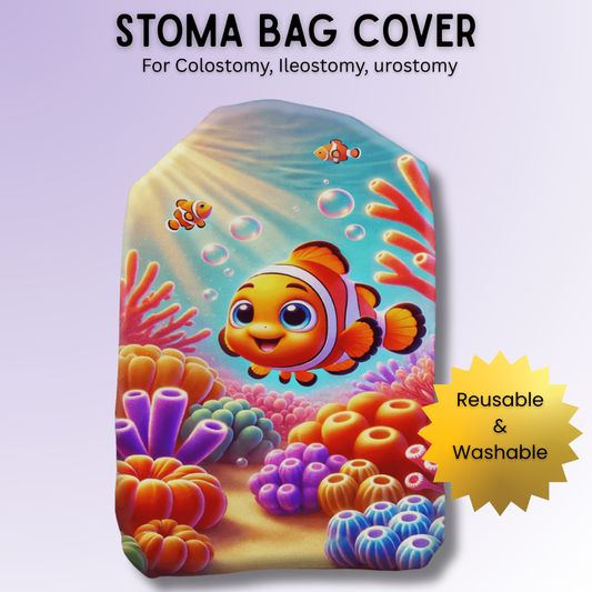 Cheerful Clownfish Stoma Bag Cover
