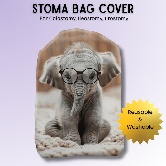 Bashful Ellie Elephant Stoma Bag Cover