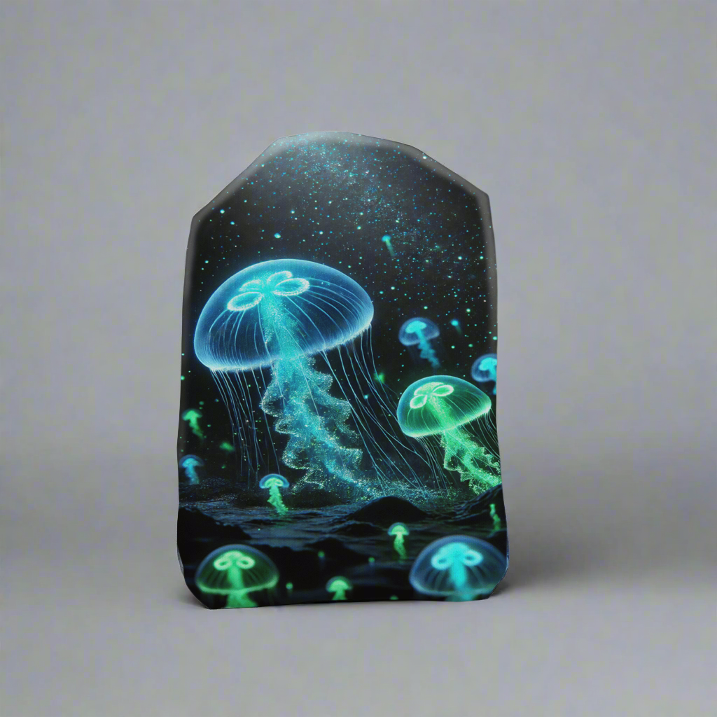 Bioluminescent Jellyfish Stoma Bag Cover