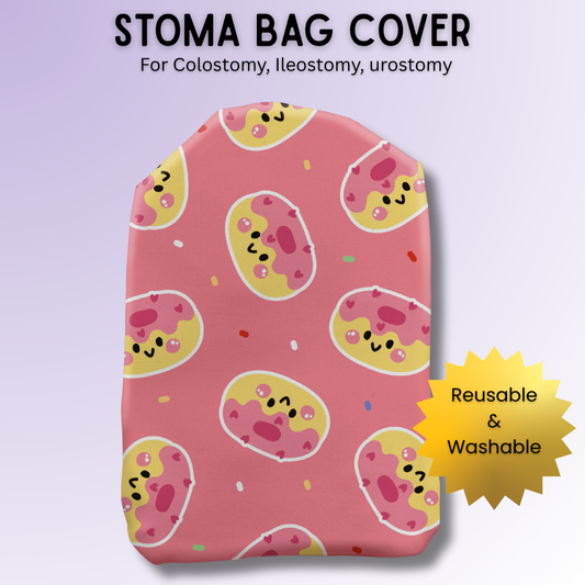 Jammy Doughnut Buddies Stoma Bag Covers