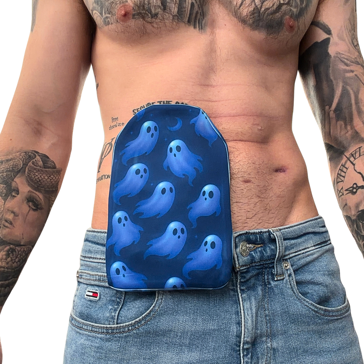Pochette de stomie Fantômes Bleus