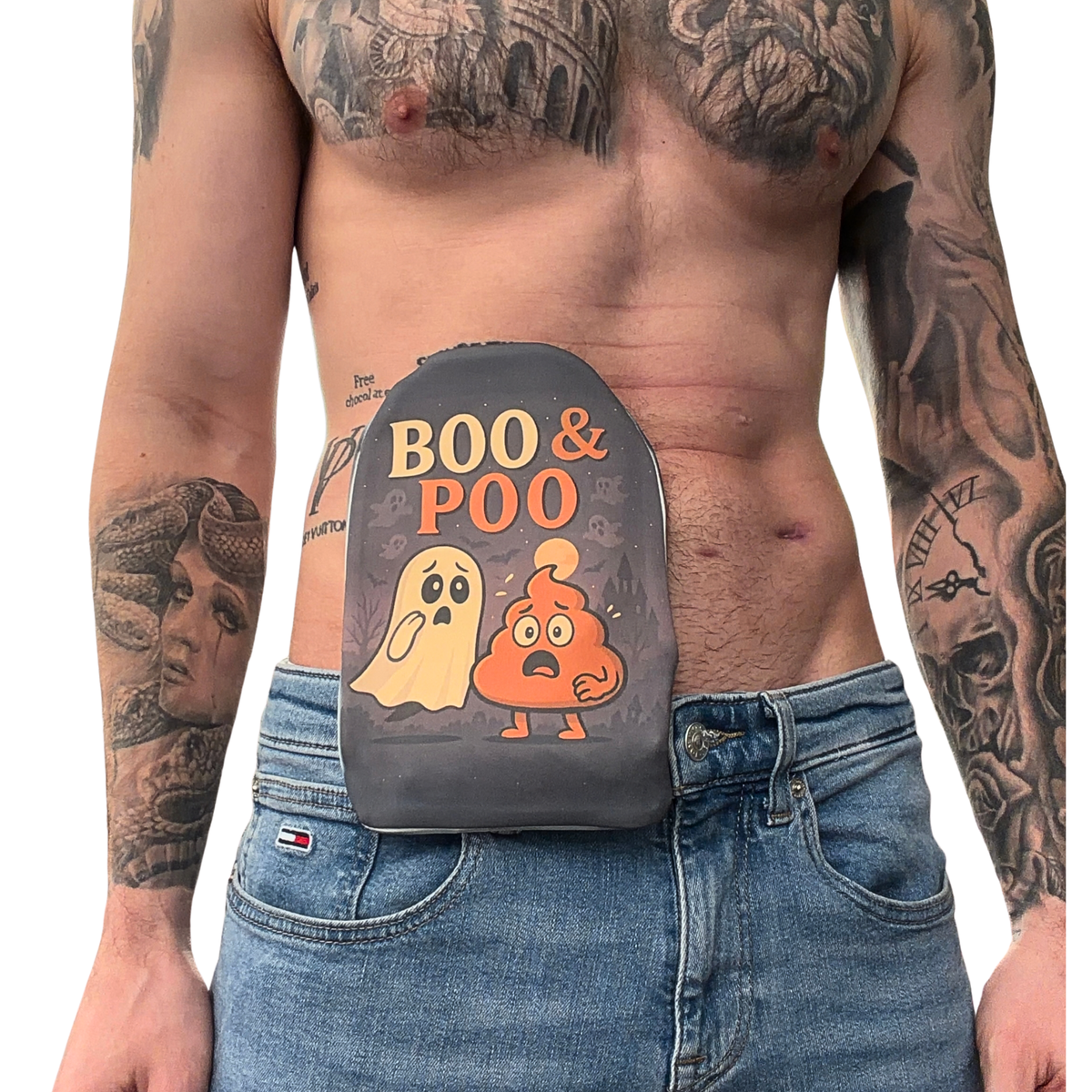 Cubierta de bolsa de estoma Boo y Popó
