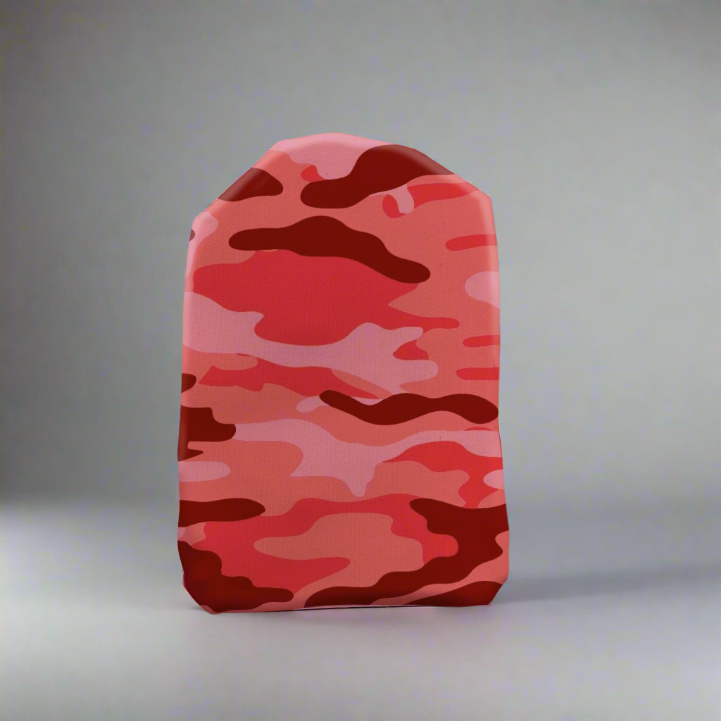Blood Red Camouflage Stoma Bag Cover